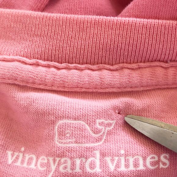 Vinyard Vines Size Small T Shirt Pink Long Sleeve Tie Dye Small 100% Cotton Tee - Picture 7 of 7